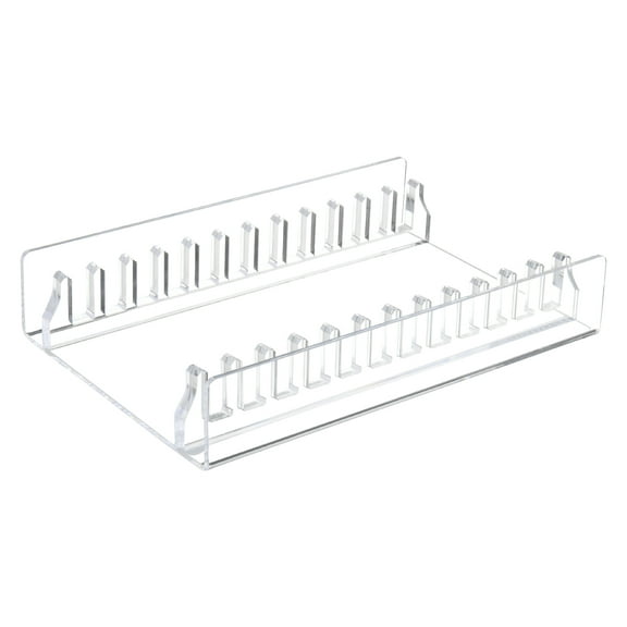 Contemporary Acrylic CDs Rack, Clear Storage Solution for 12 CDs, Enhances Any Room Decor