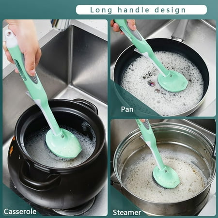 

Soap Dispensing Cleaning Supplies Dish Cleaning Products Brush Household Cleaning Automatic Liquid Household Essentials Christmas Clearance Filling Kitchen Home Essentials Long Handle Brush