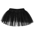 thumbnail image 4 of Stelle 3 Piece Short Sleeve Ballet Leotard Set with Elasitc Tutu Skirt Tights Dance Cloths Combo for Girls,Black,8 Years, 4 of 7