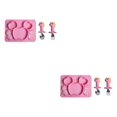 thumbnail image 4 of Transemion Easy To Clean Baby Silicone Tableware Set For Promoting Healthy Eating Habits Made With Silicone Pink 2 2Set, 4 of 6