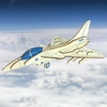 thumbnail image 3 of Flmtop Wooden Aircraft Plane Model DIY Self Assembly Jigsaw Puzzle Kids Educational Toy, 3 of 8