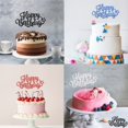 thumbnail image 3 of 1 Pcs Birthday Cake Toppers,Glitter Birthday Cake Decor,Birthday Cupcake Toppers,Celebrating Birthday Anniversary Party Cake Decorations,Cake Decorations,Birthday Cake Decorations,(D,5.9 in), 3 of 8
