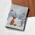 thumbnail image 5 of Hello Winter Rhodesian Ridgeback Football Snowman Welcome Snowy Morning Travel Passport Wallet Ridgebacks Dog Lover Gifts PU Leather Passport Holder Cover - 01012, 5 of 5