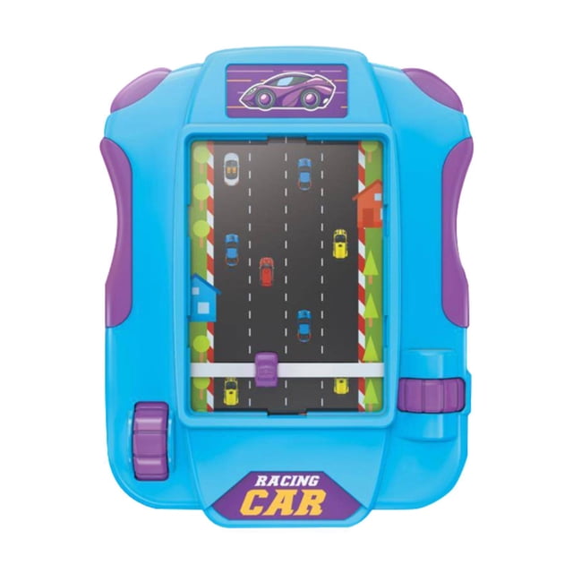 Consola de juguete, juego portátil, regalo de cumpleaños, simulación interesante, coche de carreras, juguete educativo temprano para niños y niñas, Azul