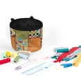 thumbnail image 3 of HELLHERO Colorful Quilt Design Sewing Machine Pad Storage Bag Foldable to Keep Sewing Accessories for Woman Gifts Travelling, 3 of 5
