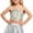 Silver, variant on Fozruso The Girls' Adjustable Elastic Band Sequined Top Exposes The Navel For Children Over 5 Years Old Summer Tees,Sizes L Black