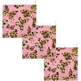 thumbnail image 7 of Butterflies Leopard Cheetah Panther Skin Textured Baby Muslin Washcloths Soft Absorbent Face Towel, Watercolor Pink Burp Cloths Cotton Bath Wipes 5 Pack Infant Wash Cloth for Newborn Boys Girls 12x12, 7 of 7