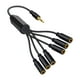 thumbnail image 1 of Cable de audio de 3,5 mm perfecl conector macho a varios conectores hembra 0,3 m, 1 of 8