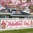 thumbnail image 2 of Dienrx Valentine's Day Yard Banner for Outdoor Indoor Party Decoration, Washable Festive Background Cloth for Wall Garage Door Decor, 2 of 7