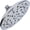 Polished Chrome, variant on Aqua Elegante Rainfall Shower Head for Overhead Luxury Rain Showers - 2.5 GPM - Polished Chrome