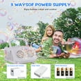 thumbnail image 5 of Bubble Machine, Automatic Bubble Blower, 20000+ Bubbles Per Minute, Outdoor Toys for Parties, Birthday, Wedding, Christmas, 5 of 8