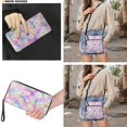 thumbnail image 3 of ZUXONGSY Tie-Dye Daisy Flower Print Women's Leather Crossbody Bag and Matching Wallet Set, Satchel Hobo Purse with Multi-Pockets, Adjustable Shoulder Strap, 3 of 5