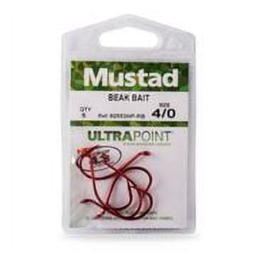 Mustad UltraPoint Barbless Octopus Hooks, Black Nickel, Size 5/0 Saltwater