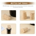 thumbnail image 4 of 20Pcs/Lot Natural Wood Corks Wine Stopper Bottle Cone Type Plug Sealing Cap Beer, 4 of 5