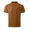 thumbnail image 4 of Golf Shirts for Men Color Block Pollover Men's Polo Shirts Short Sleeve Heathy Moisture Wicking Casual Collared Shirts Button Down with Pockets Polo T Shirts for Men, 4 of 5