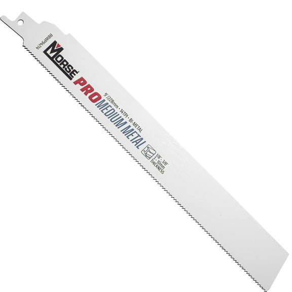 Morse Bi-Metal Pro Medium Metal  Reciprocating Saw Blade 9" x 1" x .42" 14 TPI 25 Pack