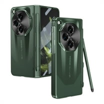 ELEHOLD Full Body Case for OnePlus Open with Hinge Protection/ Built-in Screen Protector / Stylus Pen / Pen Holder/ Camera Lens Protection  Shockproof Rugged Case Cover for OnePlus Open -  Green