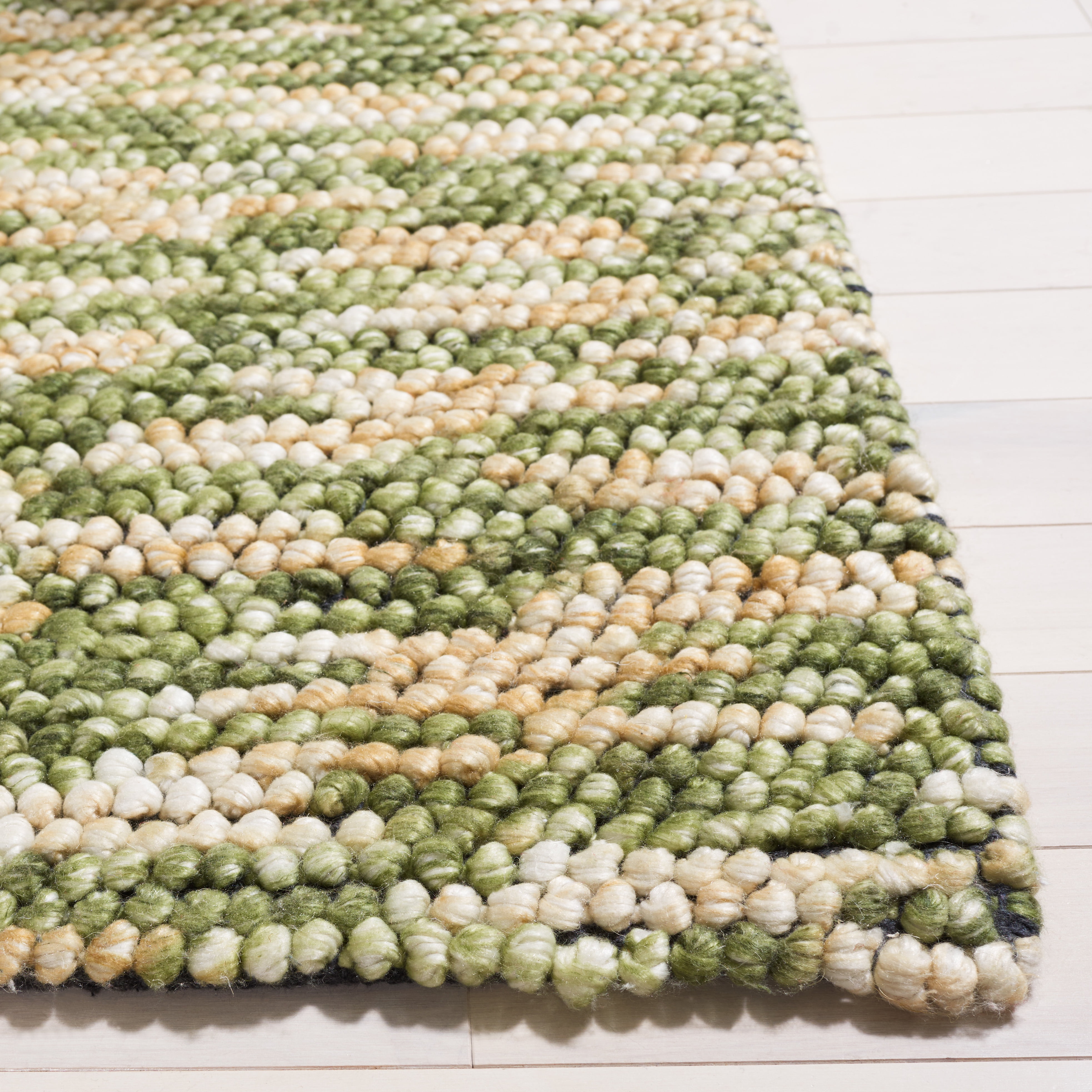 SAFAVIEH Natura Shelby Abstract Area Rug, Yellow/Green, 2' x 3'