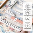 thumbnail image 5 of Mahjong Mat 31.5" x 31.5" Mahjong Beach Theme Seashells Crabs Coastal Elements Non-Slip Noise Reduction Mahjong Tiles Table Cover for Dominoes Poker Card Board and Tile Games, 5 of 6