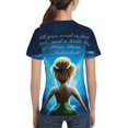 thumbnail image 4 of Kids 3D Graphic Tinker Bell T-Shirts, Novelty Shirts Crewneck Short Sleeve Tees for Youth Boys Girls, 4 of 8