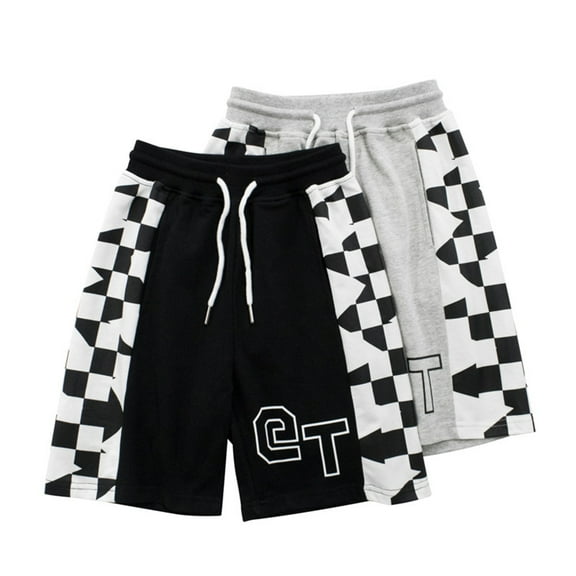 FLMEI Teen Unisex Elastic Waisted Shorts Kids Cotton Girls Boys Five Pants 6-15 Years Summer Casual Sport Jogger Shorts for Kids