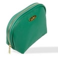 thumbnail image 2 of Draizee Cosmetic Bag Sea Green PU Leather 8.5x3x5 Travel Organizer Zipper Top, 2 of 2