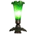 thumbnail image 4 of 7" High Green Pond Lily Accent Lamp, 4 of 7