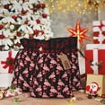 thumbnail image 6 of Rocae New Year Flamingo Print Christmas Drawstring Linen Gift Bag with Drawstrings Treat Bag Goody Present Bags for Christmas Party Favor, 6 of 8