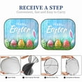 thumbnail image 6 of Disketp 2 Piece Happy Easter Pattern Windshield Sunshades,Folding Windshield Sun Shade For Car Suv Trucks Sedan,Blocks Uv Rays Sun Visor Protector-Small, 6 of 7