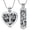 Black-2pc, variant on Tree of Life Urn Necklace for Ashes Cremation Jewelry with Hollow Vial Cylinder Keepsake Memorial Lockets Ashes Holder for Women Men Pet