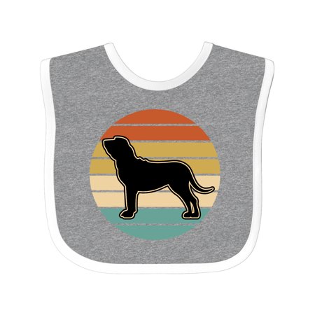 

Inktastic Bloodhound Dog Retro Sunset Gift Baby Boy or Baby Girl Bib