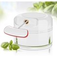 thumbnail image 1 of Onion cutter with rope pull Vegetable cutter Mini onion chopper Multi chopper Manual Small onion chopper for mixing Chopping Puree Garlic press Onion Chopper 170ml white, 1 of 6