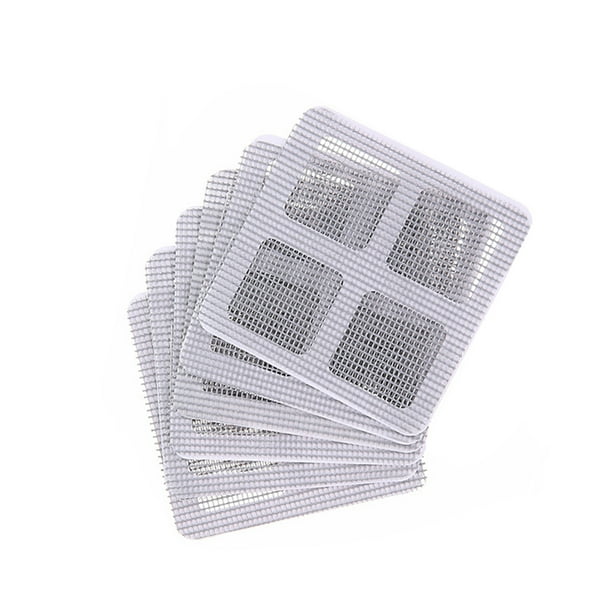 Toystoory Malla para puerta, accesorio profesional para ventana, pieza de cubierta, almohadilla de reparación de agujero roto cuadrado, Sombras de ventana 6 piezas