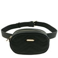 thumbnail image 2 of FashionPuzzle Small Quilted Crossbody Belt Bag Fanny Pack (Black), 2 of 8