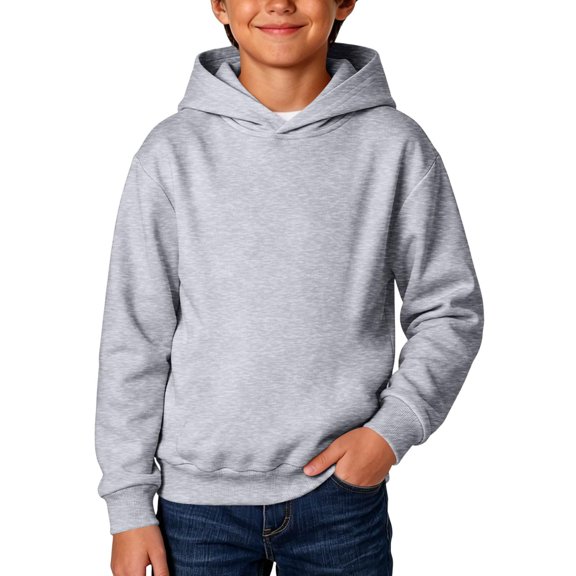 Boys Girls Hoodie Pullover Drop Shoulder Oversized Kids Sweatshirt Pocket Long Sleeve Soft Casual Tops for Boys Girls