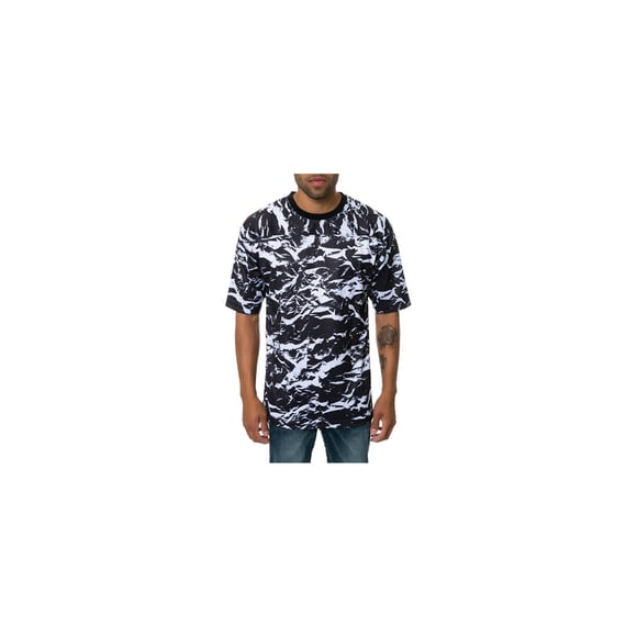 Camiseta gráfica DOPE The Crinkle Football Jersey para hombre color negro pequeña