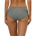 thumbnail image 3 of NOMADIC NOOK Women's Underwear Mid-Rised Hipster Panties 2 Packs XX-Large Gray1, 3 of 4
