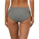 thumbnail image 3 of FAB CURVES Ropa interior menstrual para mujeres, pantalones hipster de tiro medio, disponibles en talla grande XL, color gris, 3 of 4