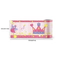 thumbnail image 2 of Concord Wallcoverings Peel and Stick Self Adhesive Kids Wallpaper Border, Princess for Play Room Nursery Room, Pink Yellow Lilac, 15 ft by 5 in 2666, 2 of 5