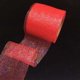 thumbnail image 1 of Nvzi Cinta para manualidades, cinta para envolver regalos, 2 rollos de cinta de poliéster roja, 6 cm x 25 yardas, ideal para manualidades y decoración., 1 of 5