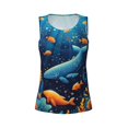 thumbnail image 5 of Goofa Whimsical Underwater Fantasy Printed Womens Workout Tops for Women Sleeveless Yoga Shirts Athletic Running Tank Tops Sleeveless Gym Clothes Workout Apparel-Medium, 5 of 9