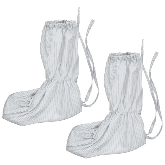 ATTOE Long Dust Free Tube Soft Anti static Shoes High Boots Factory Workshop Clean Work White-0814213