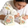 thumbnail image 1 of Unfinished Wooden DIY Blanks, Horse & Rabbit Shape Craft Kits, Natural Easy Decorate Decor for Family Craft Activities Easter Spring DIY Projects Home Desktop Party Ornaments Gift for Crafters, 1 of 6