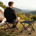 thumbnail image 2 of Portable Folding Camping Chair, Outdoor Lightweight Compact Foldable Chair for Camping, Picnics, Beach, Travel, and Backyard, Black, 1-Pack, 2 of 6