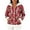 Wine, variant on Women's Casual Fashion Long-Sleeve Zip-Up Fleece Hooded Cardigan with Christmas Print, Cozy and Warm for Winter Season,Pink,S