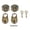 Bronze, variant on NFTIGB Vintage Bear Padlock Decorative Lock Set with Zinc Alloy Hasp Latch and Screws for Wood Case Jewelry Box Crafts Hardware, Bronze Color Finish, 10 inches / 25.4 cm Size Length