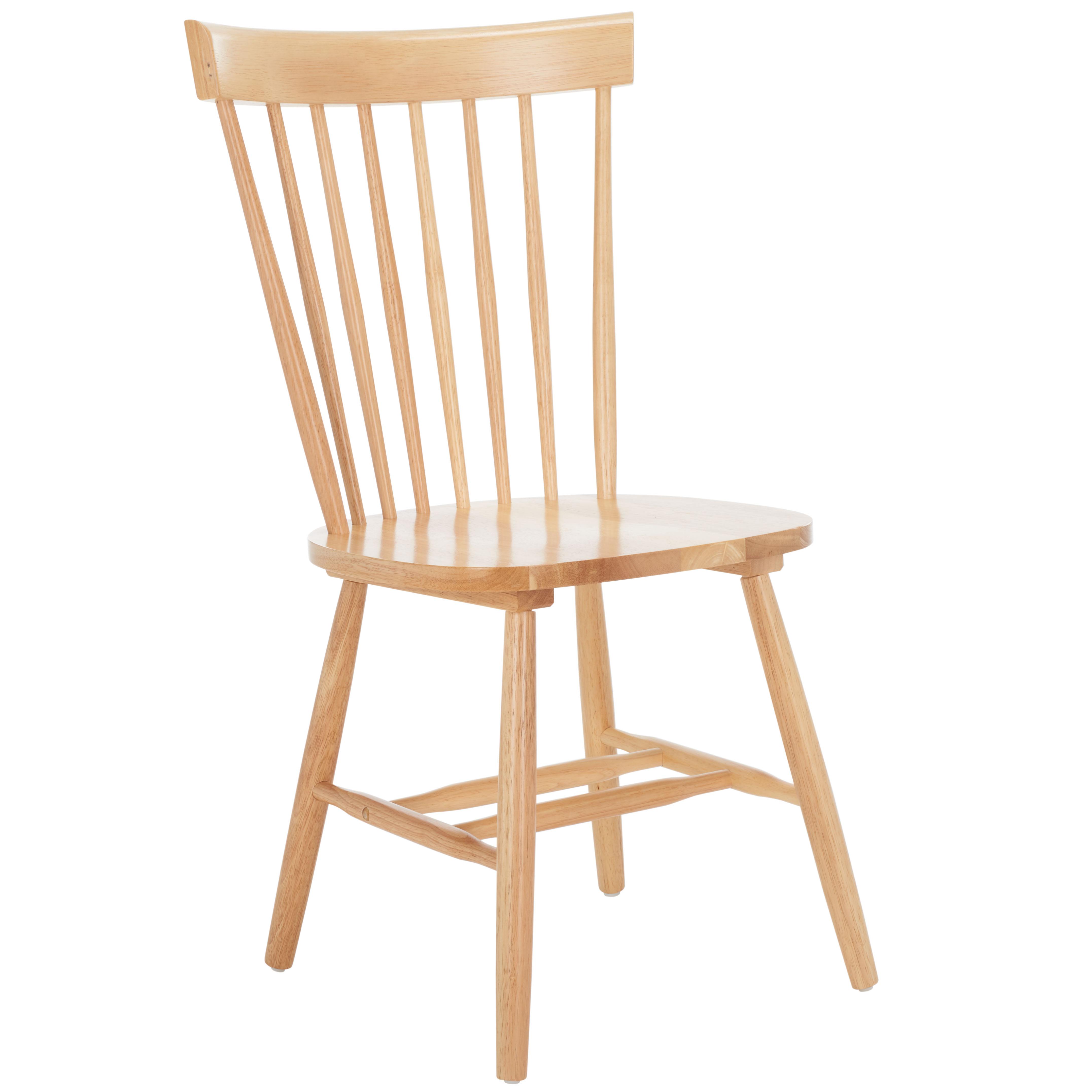 Safavieh Parker Scandinavian Adult Country Wood Solid Print Dining Side Chairs, Natural (Set of 2)