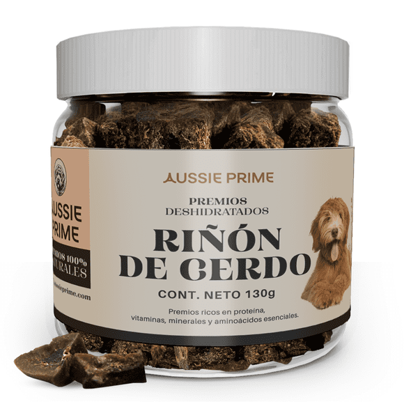 Premios de Riñon de Cerdo Deshidratado - 130 gr - Premios para Perro AUSSIE PRIME