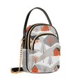 thumbnail image 7 of FORMRS Crossbody Bag for Women Quilted Travel Shoulder Cell Phone Purse with Chain Strap Handbag, Snow Cartoon Houses, 7 of 7