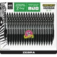thumbnail image 1 of Bolígrafos Zebra Z-Grip negros retráctiles finos 0,7 mm 40, 1 of 8